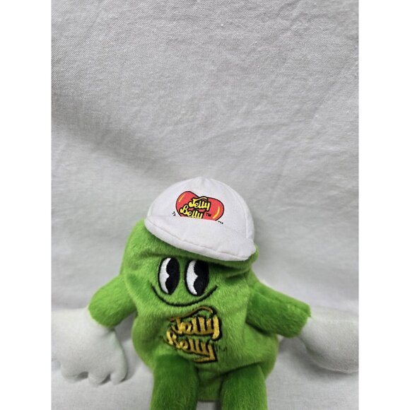 Mr. Jelly Belly Plush Green Apple Stuffed Bean Bag Toy Beanie Doll with Clip - Picture 2 of 7